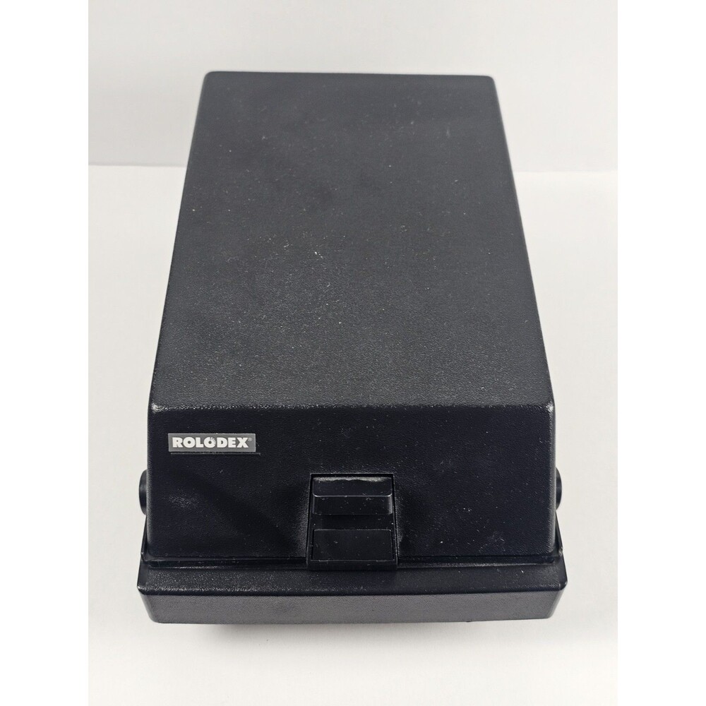 Vintage Rolodex RC-24 Locking Travel File Organizer with A-Z Cards